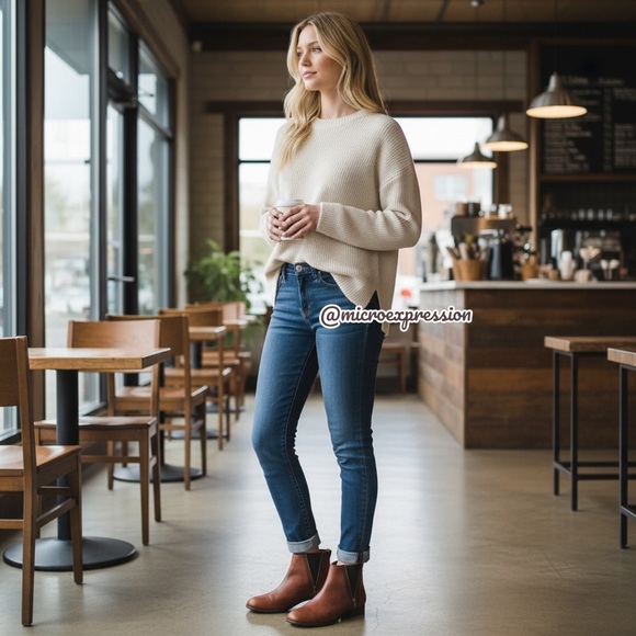Frye Carly Zip Cognac Leather Chelsea Ankle Bootie - Picture 4 of 14